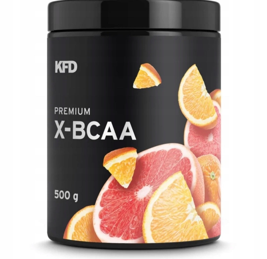 X-bcaa KFD Premium 500g pomarańcza-grejpfrut