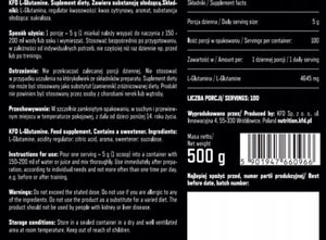 GLUTAMINA KFD PREMIUM 500G POMARAŃCZA CYTRYNA