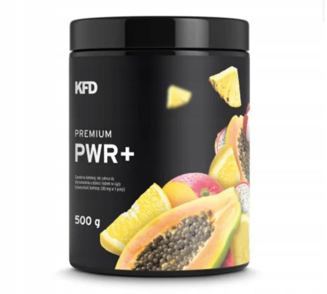 PWR+ ODŻYWKA PRZEDTRENINGOWA KFD PREMIUM 500G TROPIKALNY