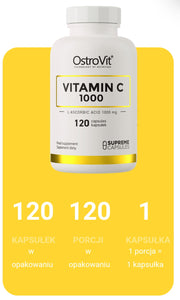 WITAMINA C1000 OSTROVIT PREMIUM  120 KAPSUŁEK